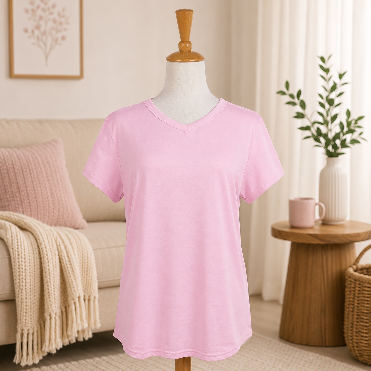 Ashley Pink Lounge Shirt
